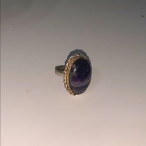 Marble Purple vintage ring